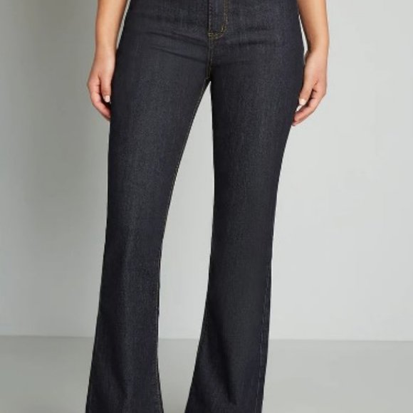 NWT Modcloth Rainbow Follow Me Wide-Leg Jeans 18W - Picture 2 of 3